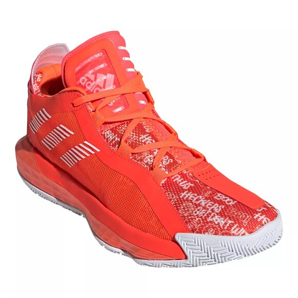 Brand New adidas Women's Dame 6 Hecklers Basketball Shoes Red - Performance - Picture 1 of 9